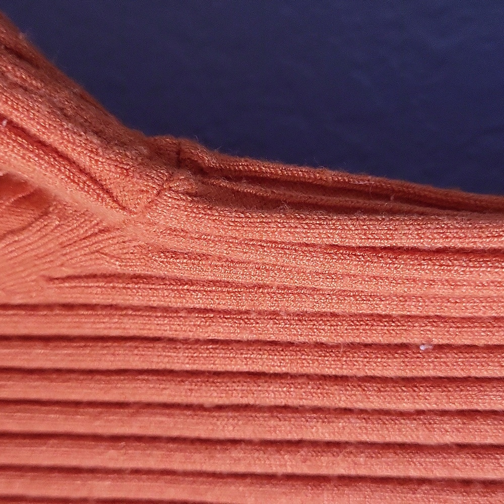 George Orange Ribbed Knit Top - Picture 6 of 11